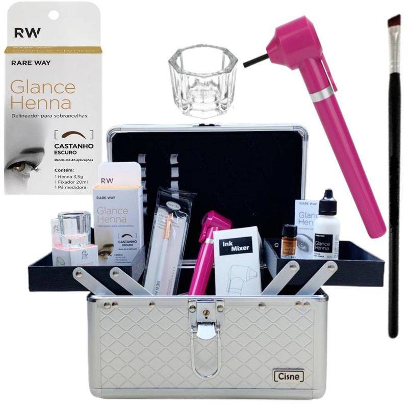 henna glace Kit design sobrancelha rena glance Profissional com